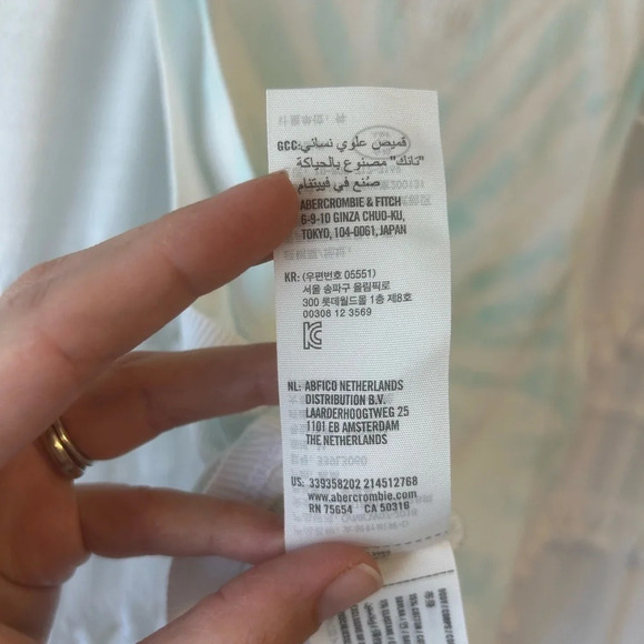 Hollister blue white tie dye copped tank top size M - Picture 5 of 7